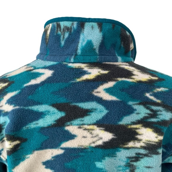 Patagonia Synchilla 1/4 snap pullover fleece Trout Tales Elwha Blue size M - Picture 8 of 16